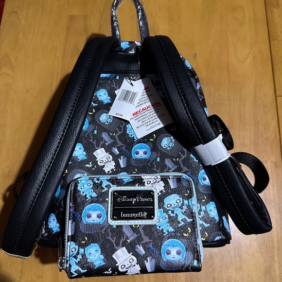 NWT, Disney Parks Loungefly, Funko pop, Haunted Mansion, mini backpack & wallet main image 4